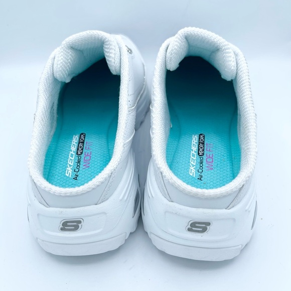 Like New Skechers Women's White Sneakers Size 11W - Picture 10 of 11